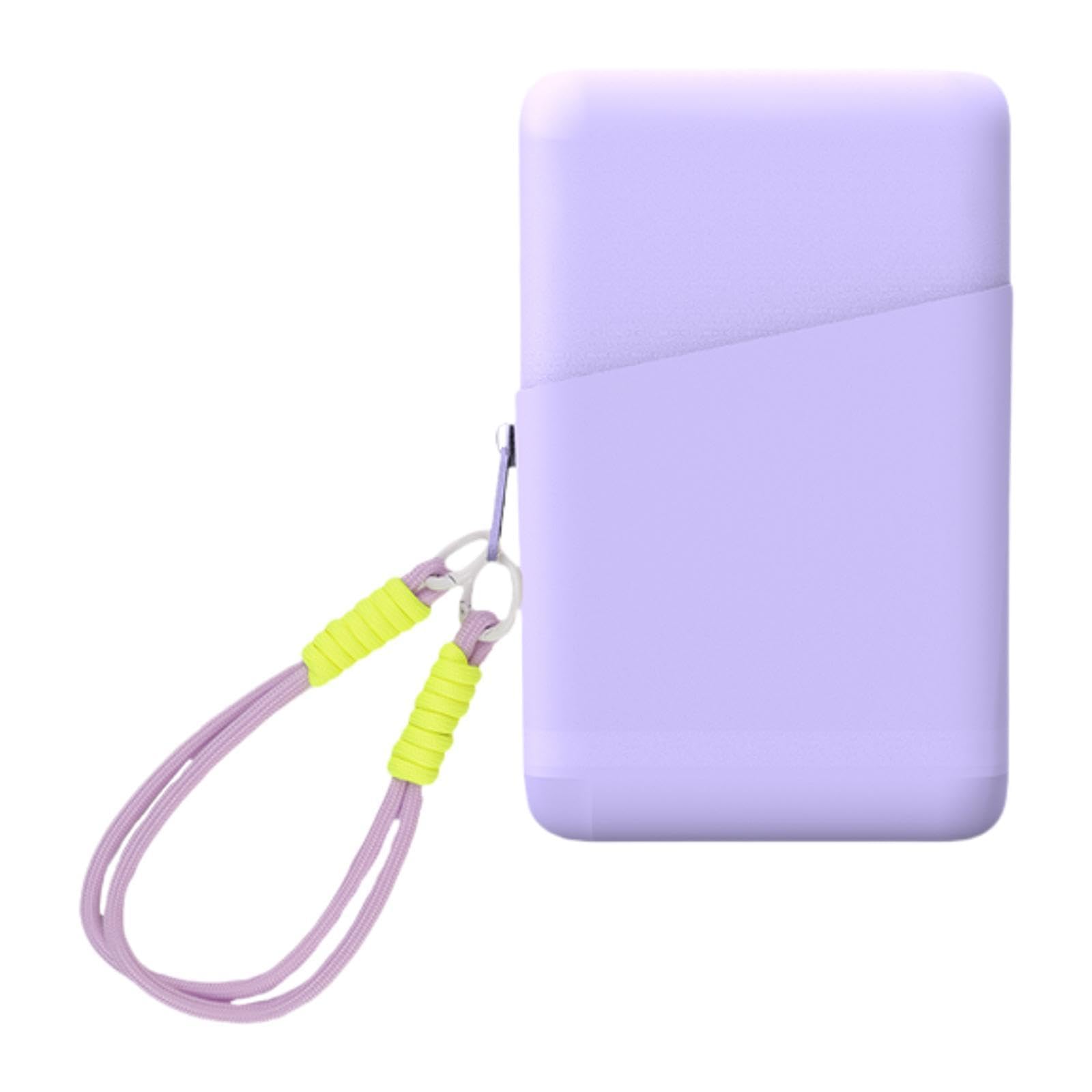 Silicone Purse Card Holder for Beach Tote Bag Waterproof Lightweight Handbag Purple-image-48