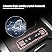 Jawmoy 4 PCS Car Electronic Handbrake Trim Sticker, Bling Interior Modification Sticker, All Terrain Adaptation System Trim Ring, Compatible with Range Rover Evoque (Rose Gold)