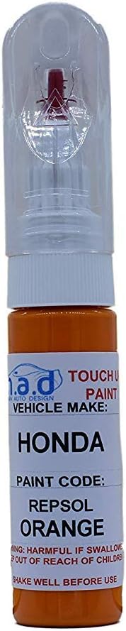 HONDA REPSOL ORANGE - 202 / YR181 PAINT TOUCH UP PEN CBR *HELIOS PAINT* (JUST PAINT)