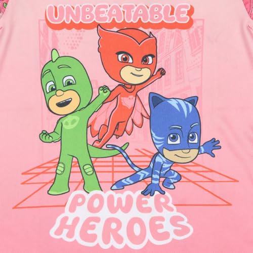 PJ Masks Toddler Girls' Gekko Catboy Unbeatable Power Heroes Pajama Set4