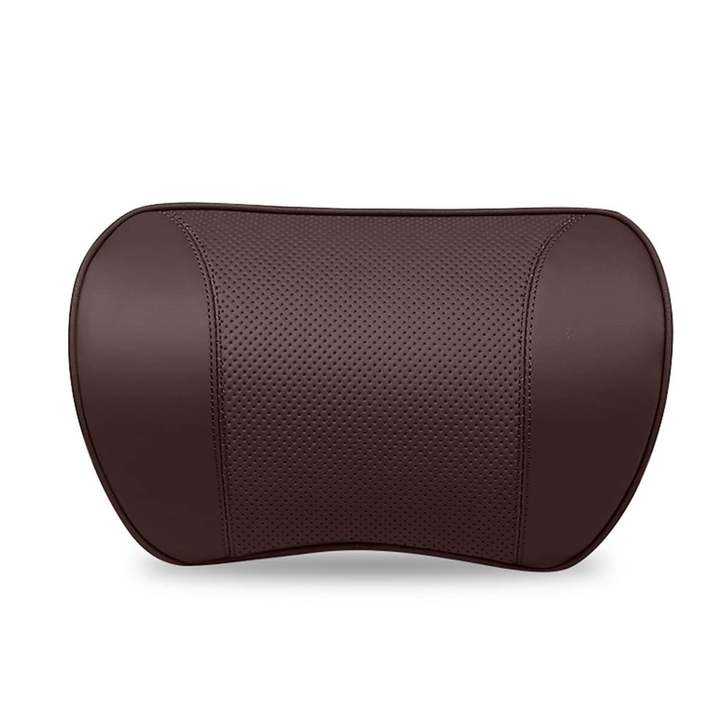 Oreiller de cou de voiture idéal pour longs trajets en cuir et mousse