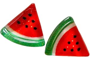 Watermelon Translucent Stud Earrings on Plastic Posts