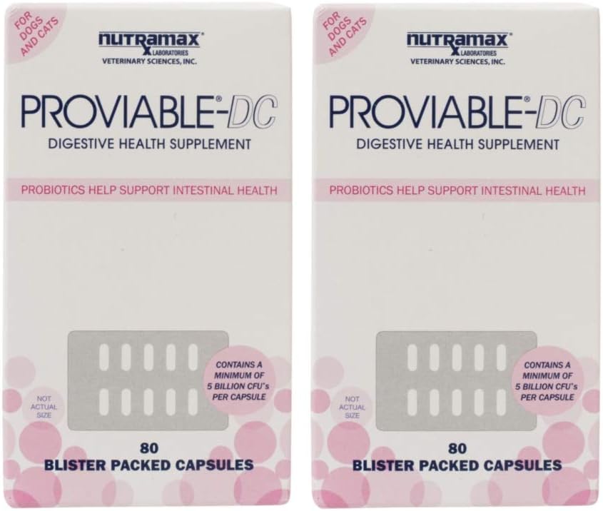 Nutramax Proviable DC Capsules for Cats and Dogs wqBtzk, 160 Count