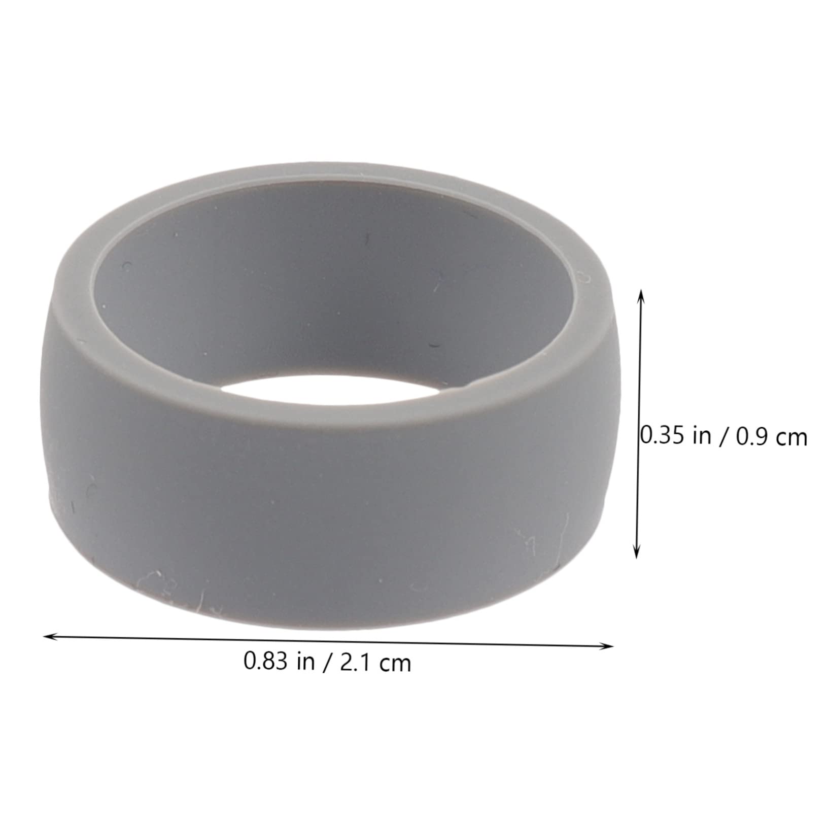 GOOHOCHY 10pcs Men's Silicone Ring Sets Decorative Silicon Ring Comfortable Sports Wedding Skin-friendly Fitness Finger