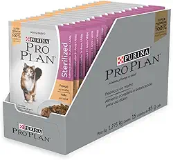 PRO PLAN Ração Úmida para Gatos Castrados Frango ao Molho 85g - Display 15 Unidades