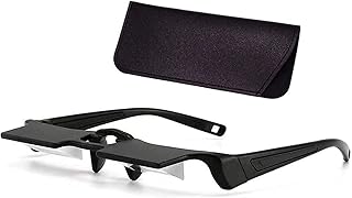 Lazy Glasses Laying Down Light Prism Glasses 90°Angle Prism Glasses Neck Relaxer for Lying down Reading and Watching Tv/Phone