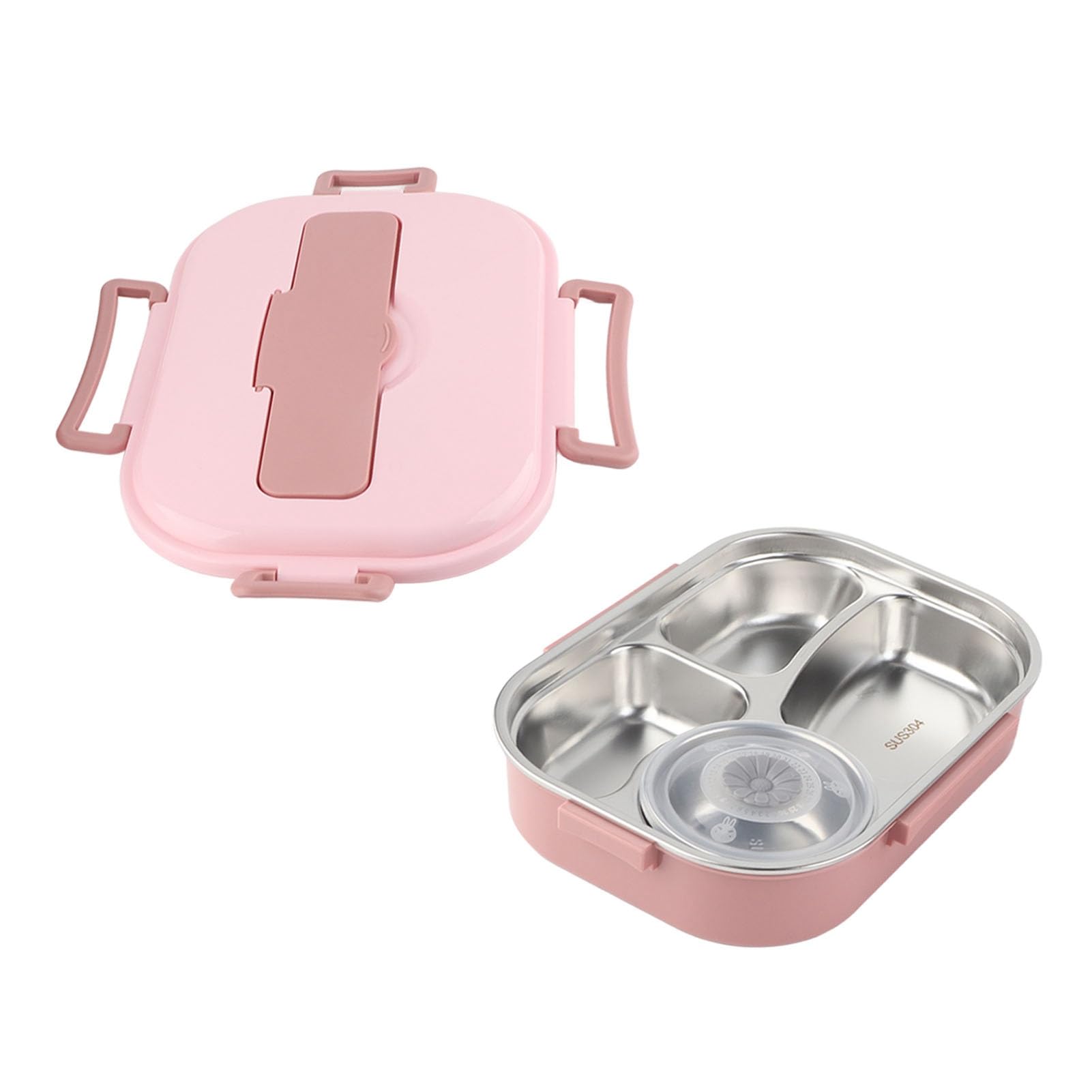 Portapranzo 4 Scomparti Isolamento Termico, 1500 ml