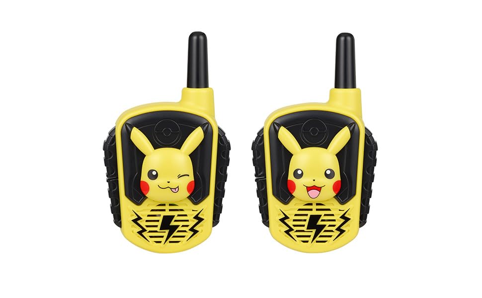 eKids Pokemon Walkie Talkies for Kids, Indoor and Outdoor Toys, Designed for Fans of Pokemon Toys