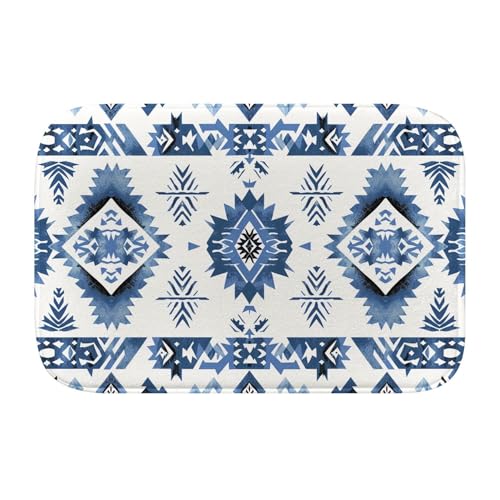 Tapis de bain en mousse à mémoire de forme VCS style bohème moderne absorbant taille M - 2