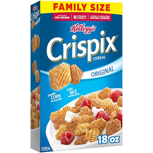Breakfast Cereal, Crispix, Original, Low Saturated Fat, Family Size, 18 oz Box Breakfast Cereal, Crispix, Original, Low Saturated Fat, Family Size, 18 oz Box Breakfast Cereal, Crispix, Original, Low Saturated Fat, Family Size, 18 oz Box