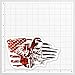 Welder Welding Vinyl Decal Sticker - for Toolboxes, Lockers, Cars, Trucks, Windows, Laptops, Cups and More - 5 Inches at Largest Point (American Flag Welder)