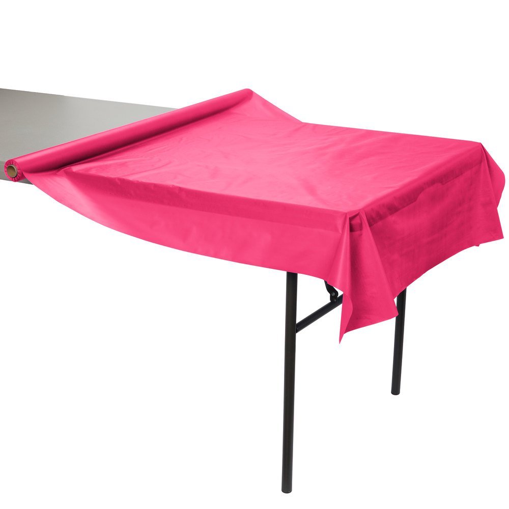 Bright Pink Tischdecken-Rolle – 1 M X 30,5 M, Strapazierfähige Kunststoff- Tischdecke Für Partys Kunststoff Tischrolle 30,5m