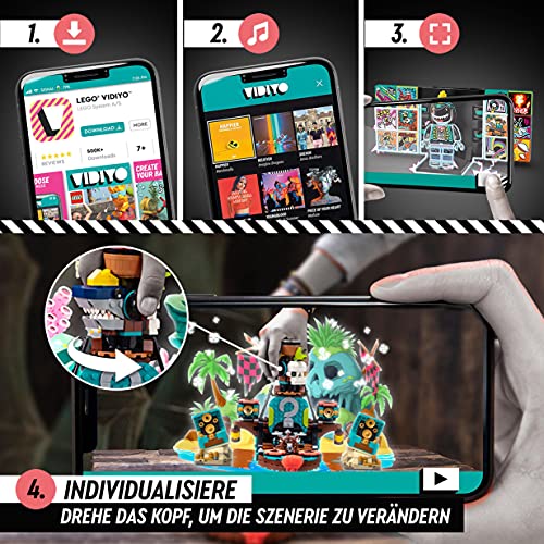LEGO 43114 VIDIYO Punk Pirate Ship Beatbox Music Video Maker, Musik Spielzeug Set für Kinder mit AR App – Bild 4