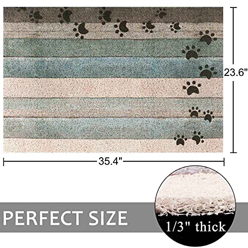 Darkyazi 23.6 Inch X 35.4 Inch Colorful Doormats Entrance Front Door Rug Funny Outdoors/Indoor/Bathroom/Kitchen/Bedroom/Entryway Floor Mats,Non-Slip Polyvinyl Chloride thumb #1
