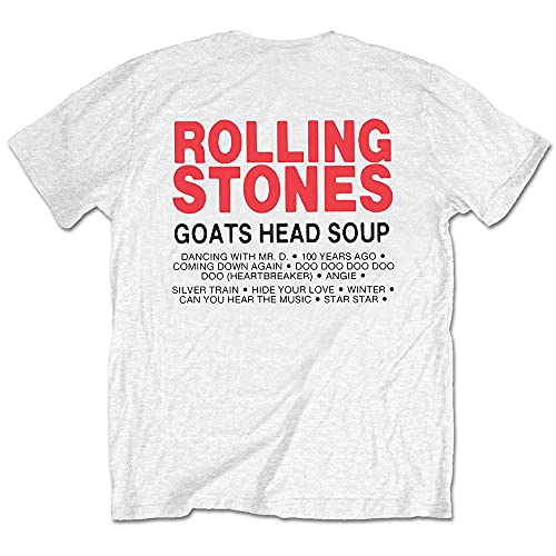The Rolling Stones T Shirt Goat Head Soup Tracklist Officiel Homme Blanc Size XXL - Les Beatles, Paul McCartney, John Lennon, RIngo Starr, George Harrison The Rolling Stones T Shirt Goat Head Soup Tracklist Officiel Homme Blanc Size XXL – Image 3