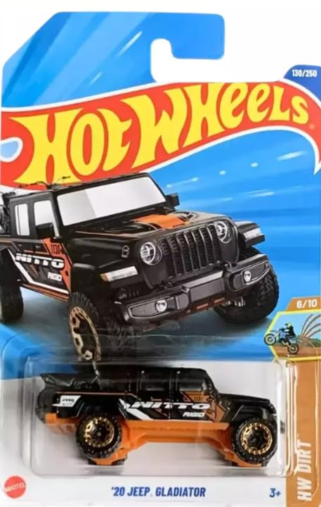 Amazon.com: Hot Wheels '20 Jeep Gladiator [Black], HW Dirt 6/10