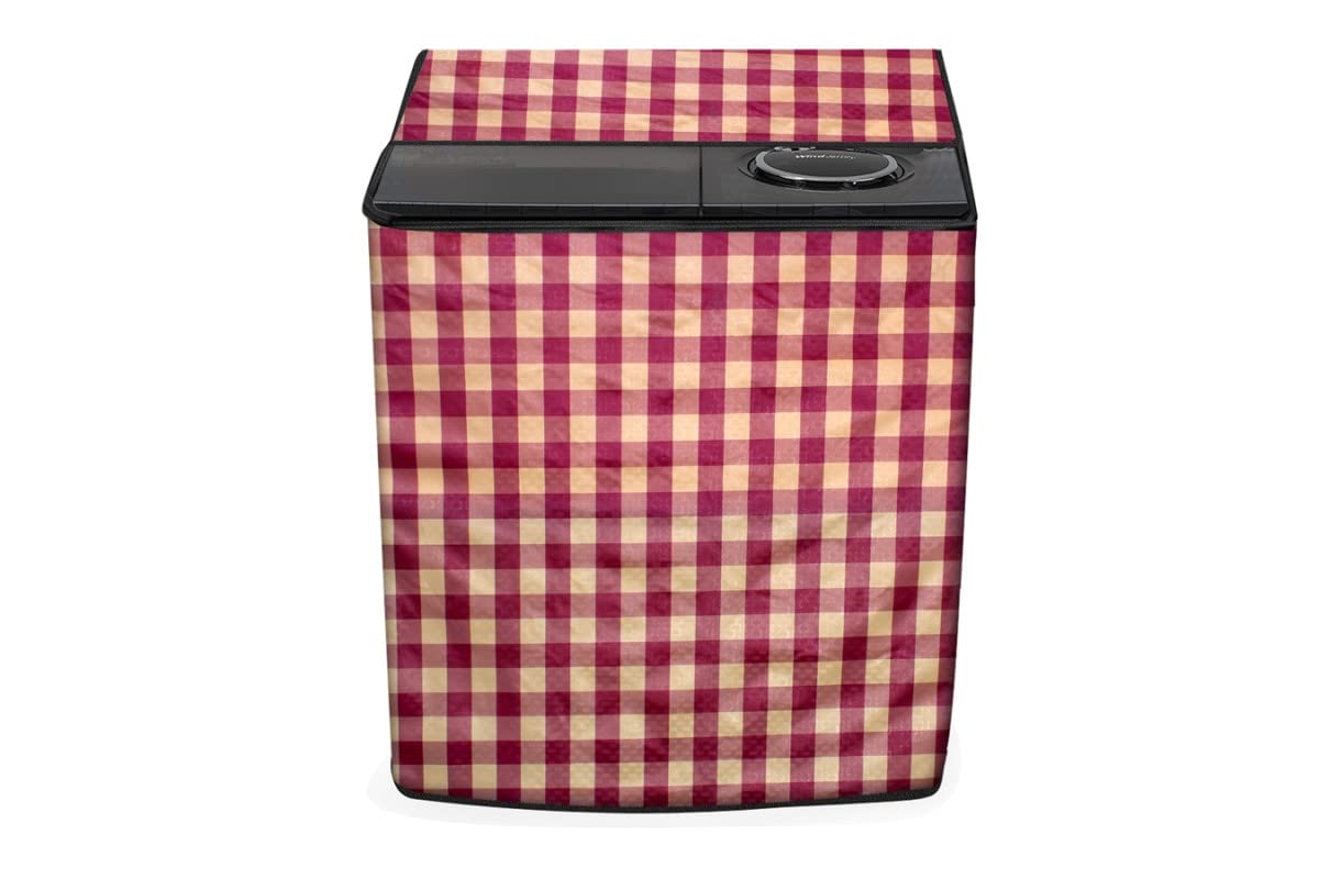 Stylista semi Automatic top Load Washing Machine Cover for 7 kg, 7.2 kg, 7.3 kg & 7.8 kg PVC Multicolor-image-28