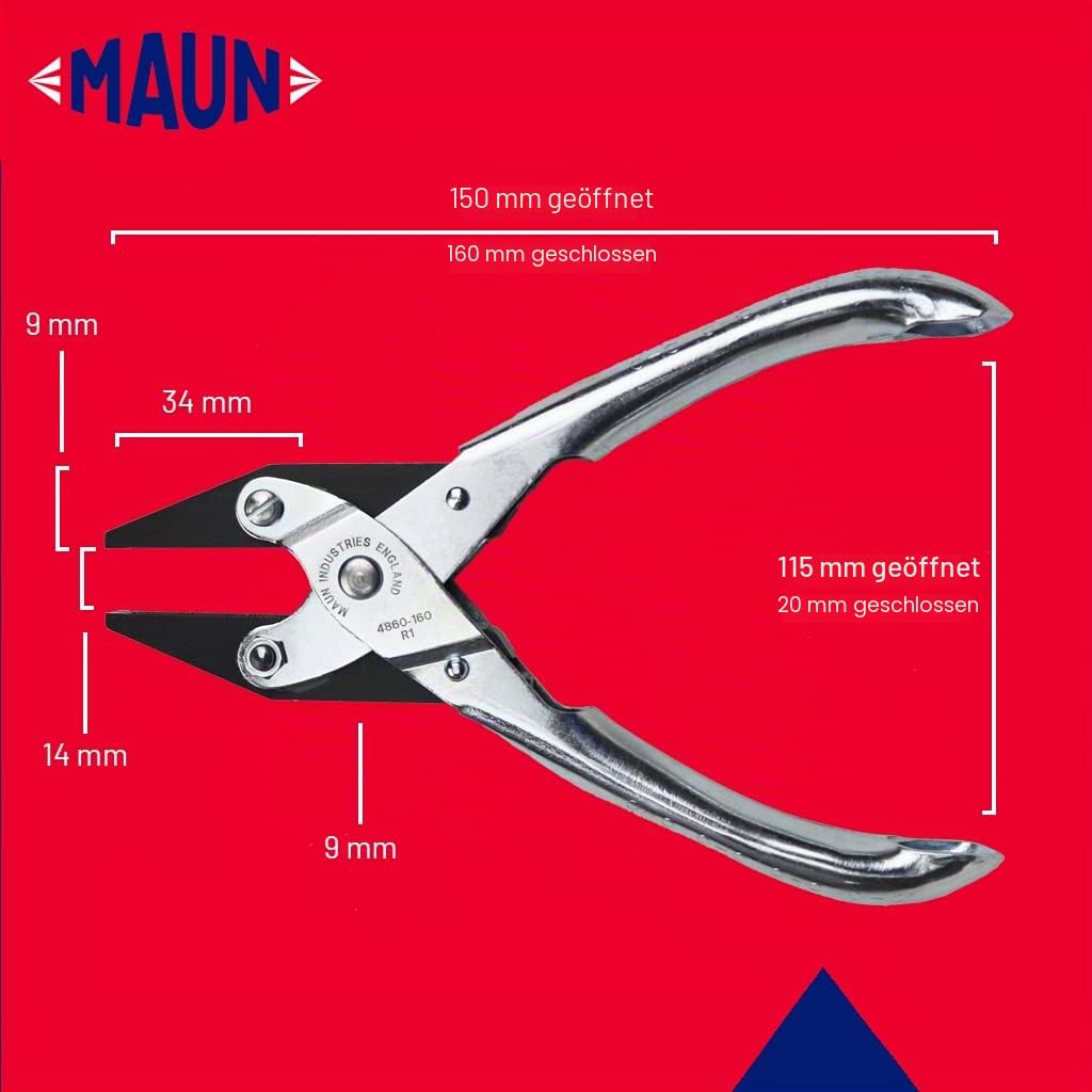 Maun Parallelwirkende Flachzange (4860) – 125/140/160/200 mm