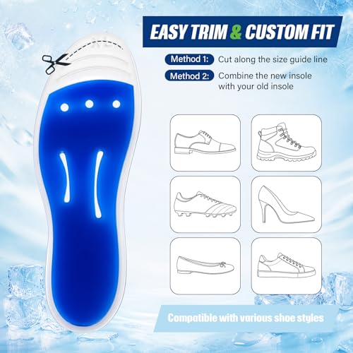 2 pares de plantillas refrescantes para hombre y mujer miniatura 3
