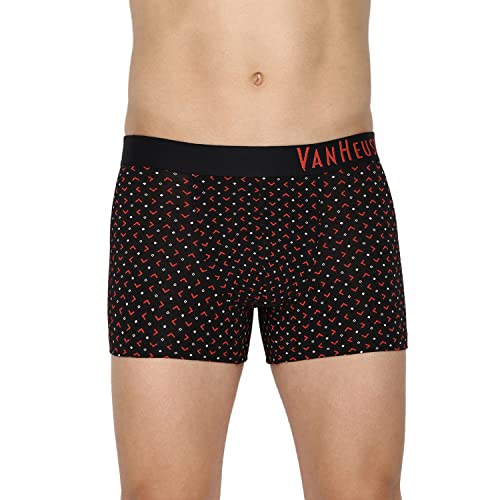 Image of Van Heusen Men's Cotton Trunks - Pack of 2 |contoured pouch for support | Antibacterial Briefs | Sweat Absorbant | Moistue Wicking | Breathable Everyday Underwear | Long Lasting Color| Solid Colors | Style 10041