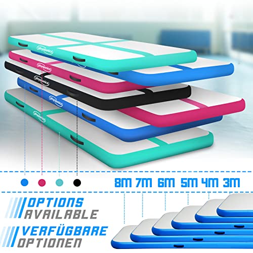 Physionics Airtrack Matte 6m, Farbe: Blau - 3