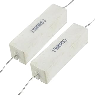 Aexit 15W Watt Fixed Resistors 5.5 Ohm 5R5 Ceramic Cement Power Single Resistors Resistor x2pcs