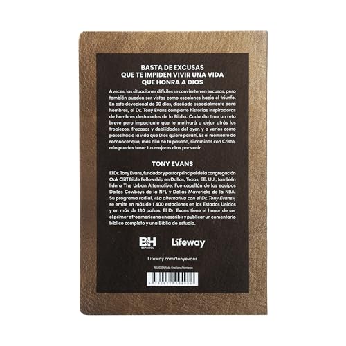 Image of Basta de excusas: Un devocional de 90 dias para hombres / No More Excuses: A 90-Day Devotional for Men (Spanish Edition)