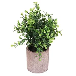 GOOHOCHY Kunstmatige Potplant Nep Planten in Potten Simulatie Bonsai Nep Bonsai Voor Binnen Faux Plant Decor Nep Groene Grasplant Badkamer Nep Bloem Bonsai Struik Kunstgras Plastic Kantoor