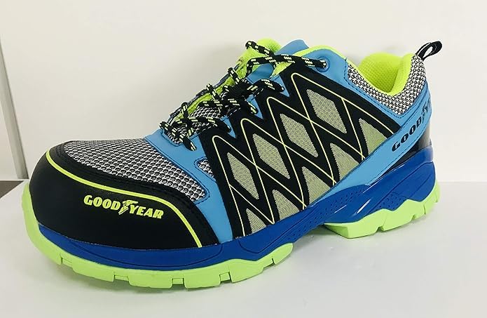 Goodyear - Zapatos de Seguridad Unisex GYSHU1503N - Material Resistente - Protección en Punteras - Suela Antideslizante - Talla 44 - para Trabajos Interiores y Exteriores