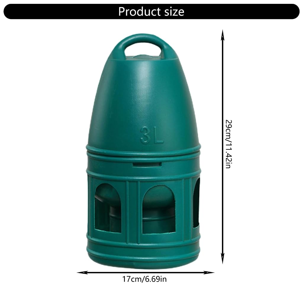Abbeveratoio automatico per piccioni per casa e giardino, uso agricolo, grande capacità, facile da appendere e 3L/5L