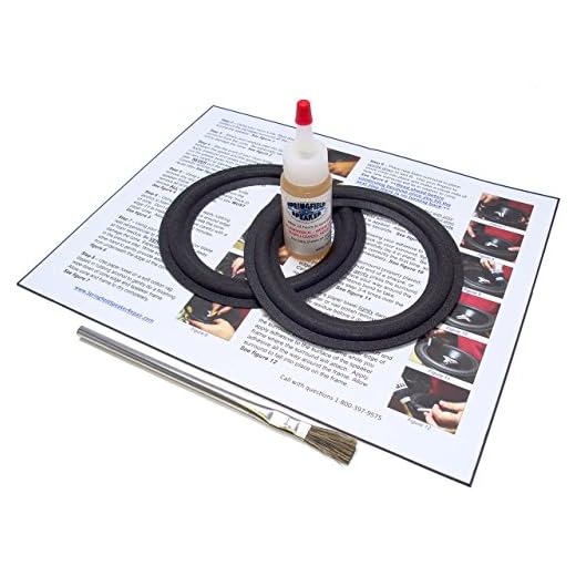 Advent 5.25" Speaker Foam Surround Edge Repair Kit - 2 Speaker Kit - Compatible with Advent 400 Bookshelf, 401m, Radio, 402, A-1042, A1042, B2R Marbl, B2R Pearl, 2208811, Marbl, Mini, Many More