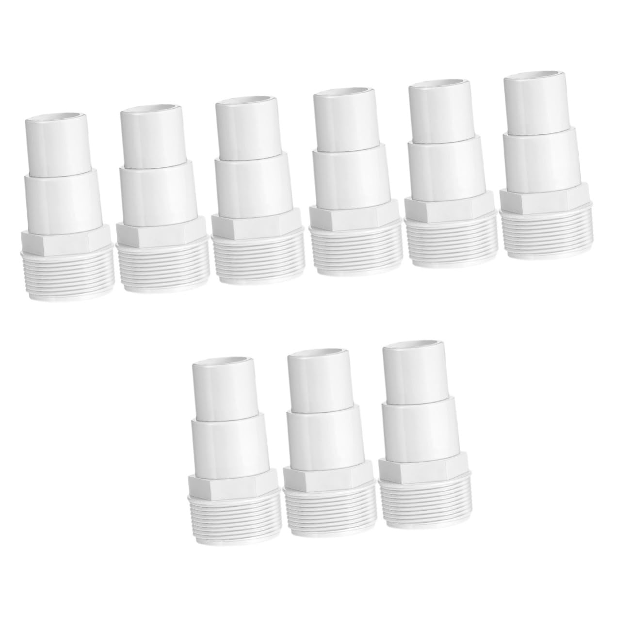 Milisten 9pièces Adaptateur De Pompe De Piscine Connecteur Plastique pour Tuyau De Filtration Compatible avec Pompes De Piscine Hors Sol Joint Étanche Et Facile à Installer