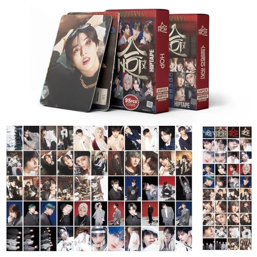 92 Kpop Stray Kids Photocards 55pcs Stray Kids Lomo Cards + 40pcs SKZ Stickers Straykids photocards Skz merch Must-Have for K-pop Fans High Resolution