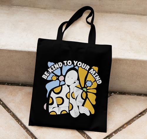 Image of TrendoPrint Canvas Tote Bags for Women with Zip, College Bag for Girls, 100% Organic Cotton Tote Bag for Shopping, Travel & Beach