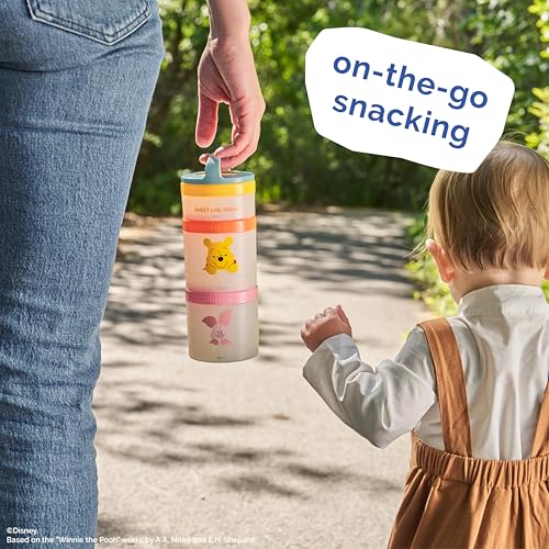 Image of Whiskware Winnie The Pooh Snack Containers, 3 Snack Cups, Sweet Like Honey