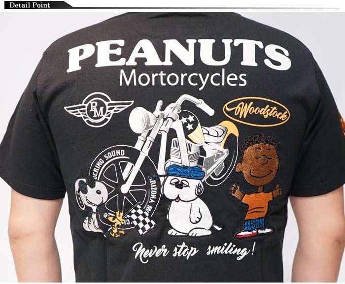 フラッグスタッフ] FLAGSTAFF スヌーピー コラボ Tシャツ 半袖 刺繍