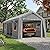 Windproof Carport Canopy Replacement Sidewall with Roll-up Windows Fits 10x20 13x20 FT Carport, Waterproof & UV Protected for Full-Sized Pickup Truck and Bass Boa (Sidewalls Only, 2 Pack)