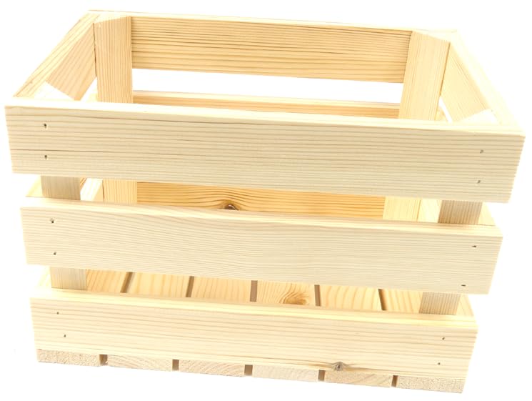 3 Scatole Di Legno Vintage In Pino - 30x20x15 Cm Per Decorazione Casa O Giardino - Foto 8