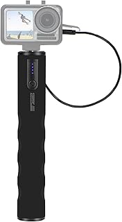DONTZ Multifunctional Power Bank Handle Grip with 6000mAh Large Capacity Battery 1/4 Inch Screw USB Charging Port Replacement for DJI Action 2 OSMO Action FIMI PALM 2 FIMI PALM GoPro hero 8 9 10