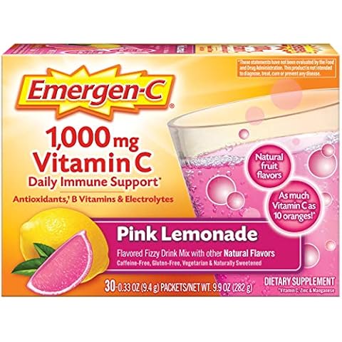 Emergen-C 1000mg Vitamin C Powder, Immunity Supplements - 30 Count Cover