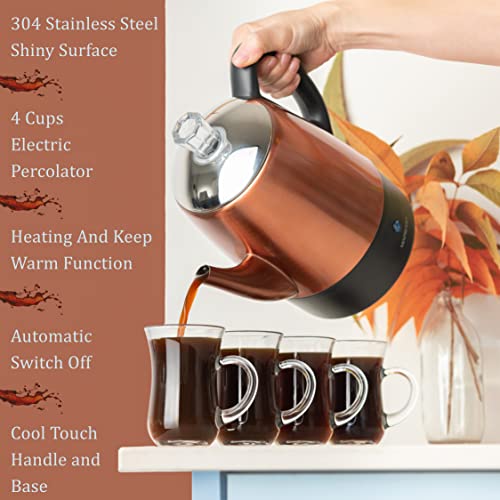Mixpresso Copper 4-Cup Percolator