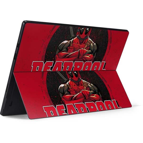 Skinit Decal Tablet Skin Compatible with Surface Pro 7 - Officially Licensed Marvel Deadpool Wade Wilson Design