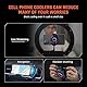 Black Shark Handy Kühler Gaming 20W Leistung Phone Cooler Handykühler 3S Quick Cool Handy Kühlung Fan für iPhone Android Smartphone (Einstellbare Breite 67mm - 88mm)