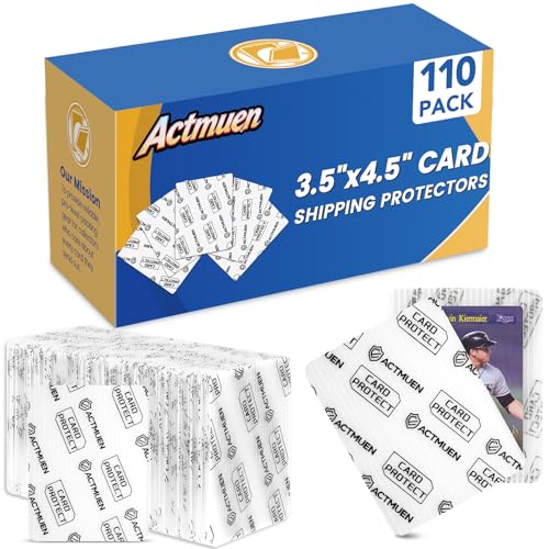 Trading Card Shipping Protector 110 Pack 3.5 x 4.5 Plastic Shipping Inserts for Graded Cards Waterproof Semi Rigid Protectors Better Than Cardboard Sheets for PSA Slabs