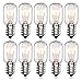 Produktbild Bonlux 10-Pack Salzlampe Glühbirnen E14 15W Kühlschrank Glühbirne High Temp 300° Backofen Dimmbar E14 SES Kleine Edison Schraube Pygmäe Glühbirnen T22 Röhrenförmige Glühbirne