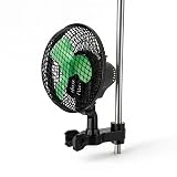 Weedness Ventilatore Oscillante con Supporto a Stelo 20 Watt 2 Livelli - Coltivazione Interna Ventilazione Mini Piccola