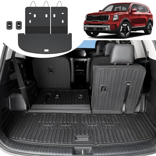 Image of Cargo Mat & Brackrest Mat for 2020-2024 2025 Kia Telluride