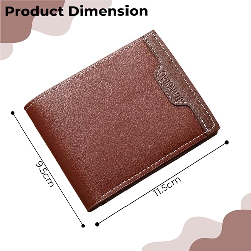 Image of Kraptick Mens Wallets: Slim Wallets for Men with Cardholder and Money Organizer (DMFP388)