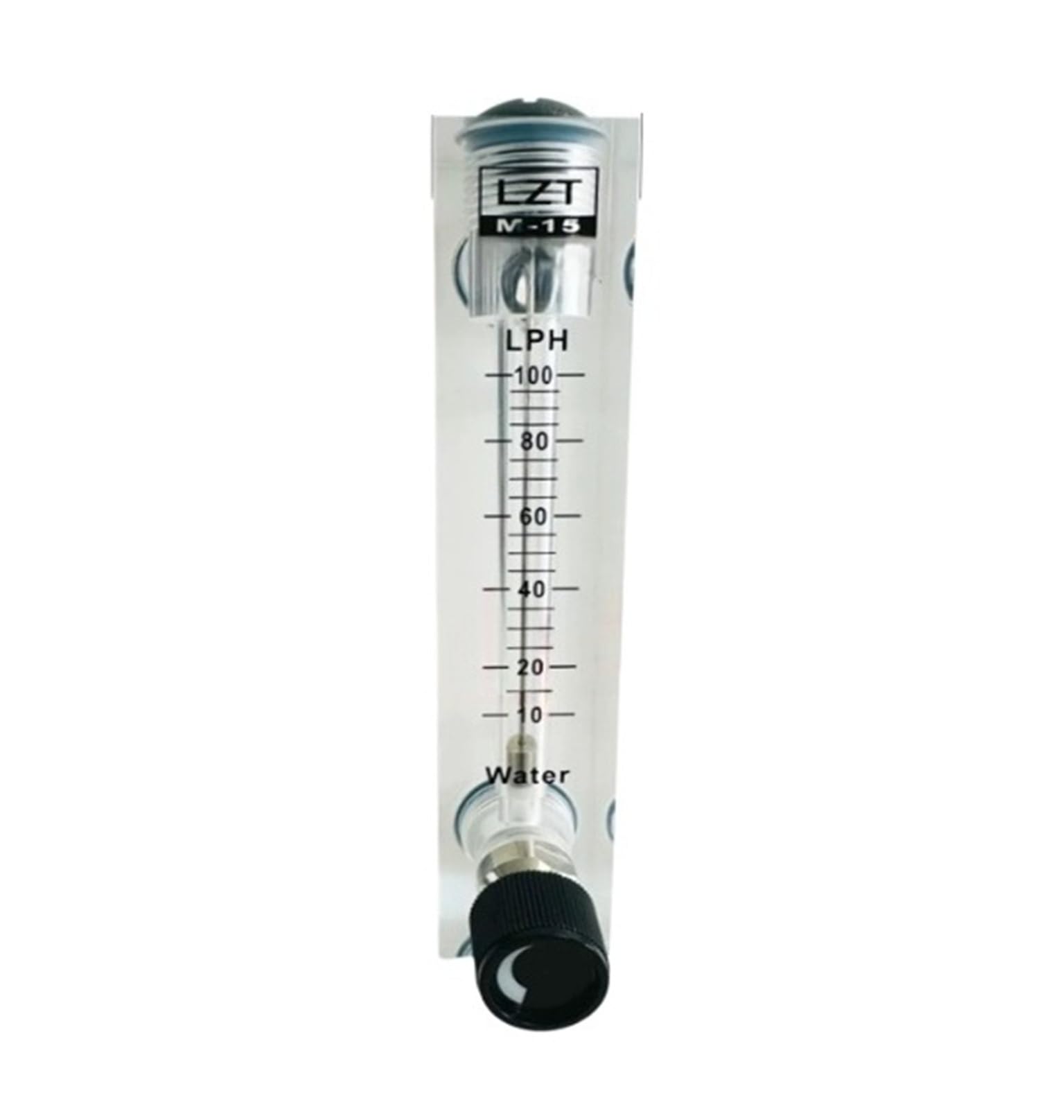 Medidor de flujo de líquido montado en panel con ajustable 10-100L/H, LZT-15T