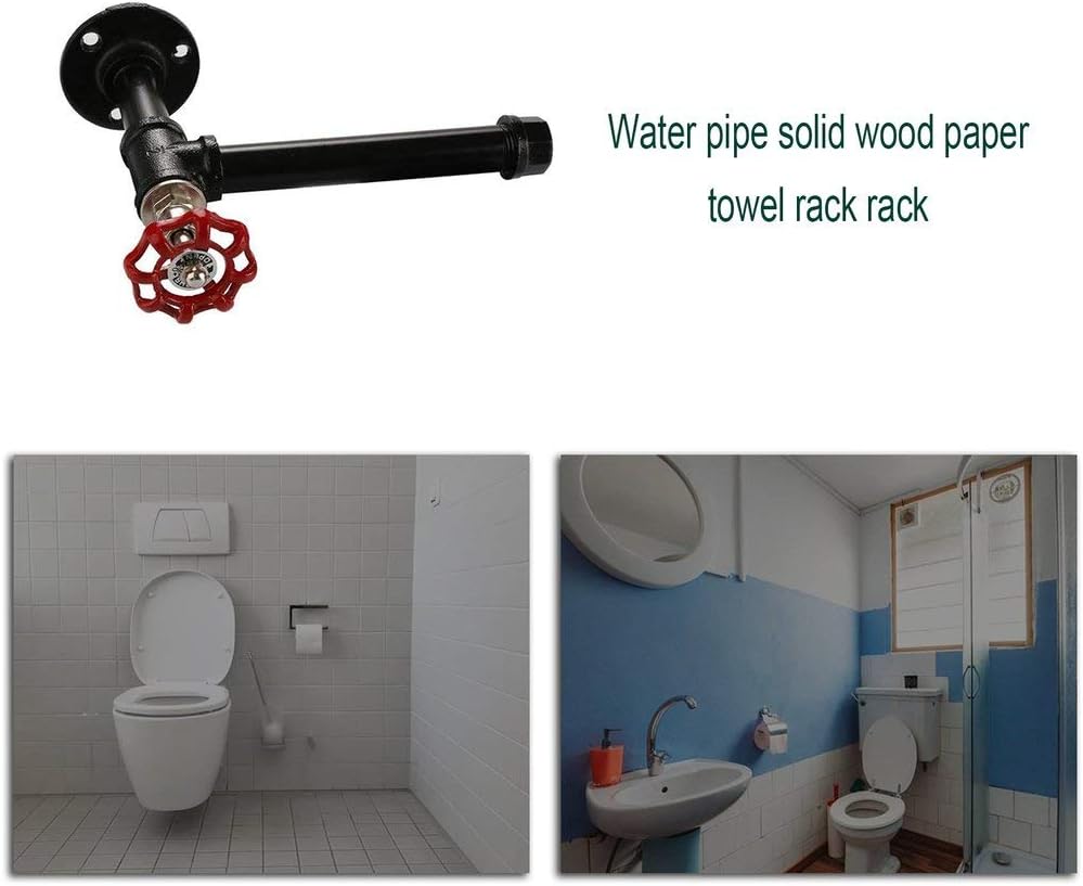 Paper Towel Rack Bathroom Roll Holder Durable Industrial Water Pipe Napkin Holder Paper Towel Rack Holder for Kitchen Wall Mount Cabinet Paper Towel Stand